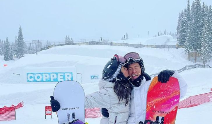 Nina Dobrev Supports her Olympic athlete Boyfriend, Shaun White, by Wearing his Official Olympic gear